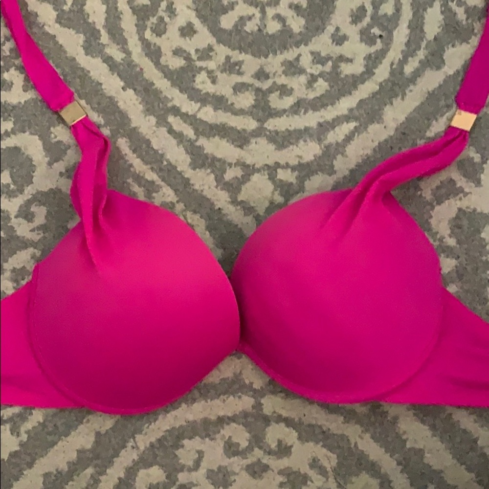 Hot pink bathing suite top